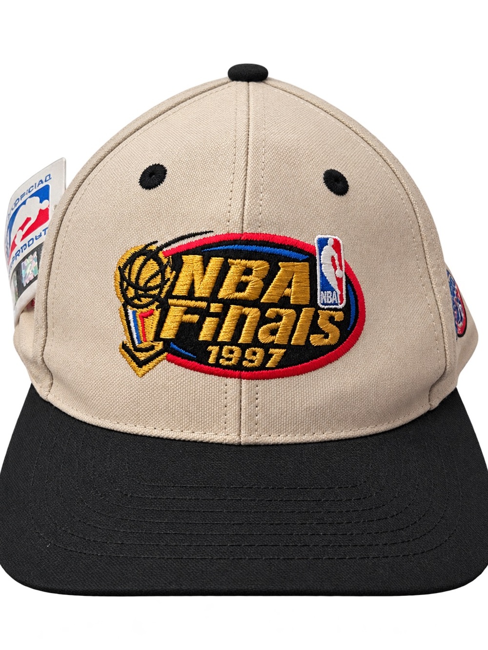 Mitchell & Ness Beige and Black NBA Finals 1997 Snapback